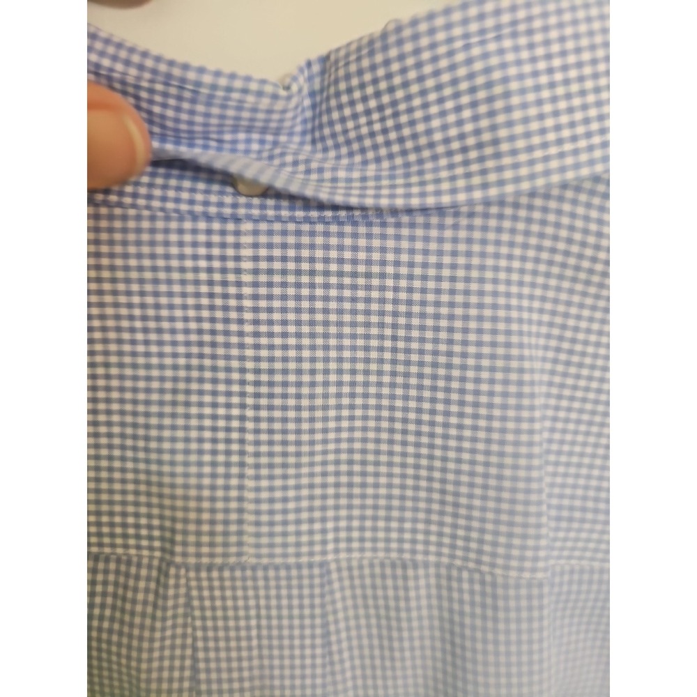 Ralph Lauren Shirt Blue White Gingham Classic Button Down Long Sleeve Men Sz XL - Picture 6 of 7